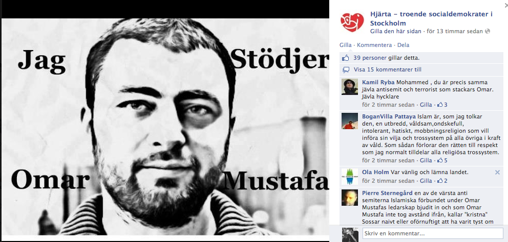 Politik, Socialdemokraterna, Omar Mustafa,  anna ardin